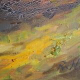 Painting signed neuville – 1950 – forest landscape