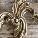 Paire d'appliques en laiton style rocaille