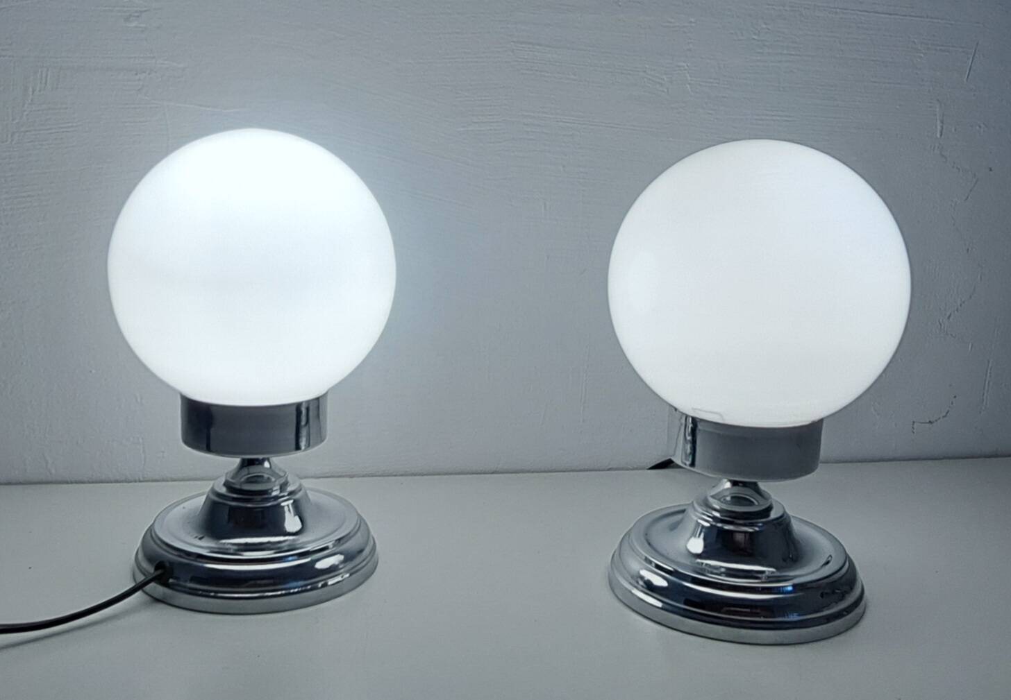 Pair of bedside lamps