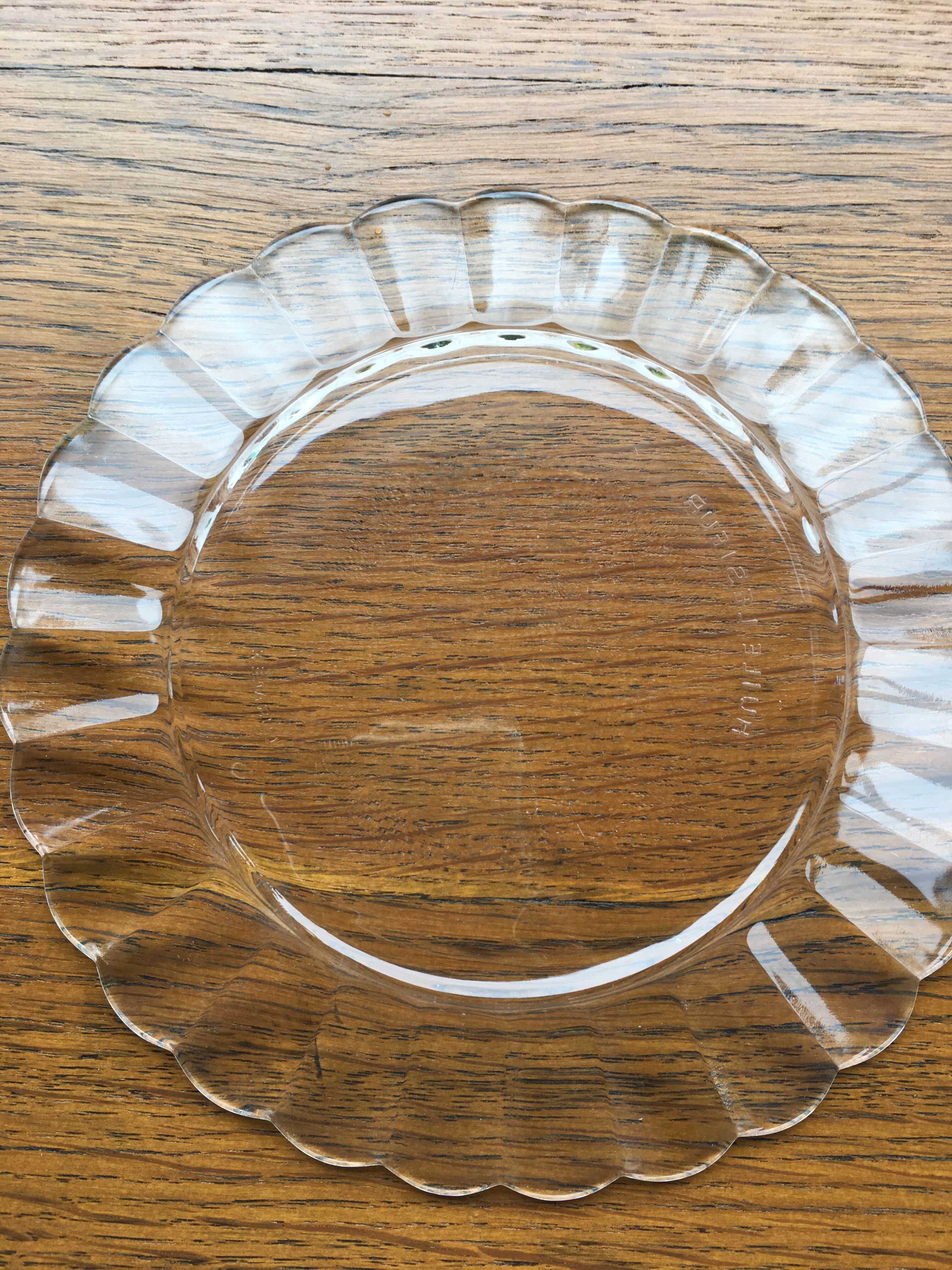 Lot of 7 old Marguerite duralex dessert plates