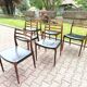 6 chaises Niels Otto Moller no78 en palissandre et cuir