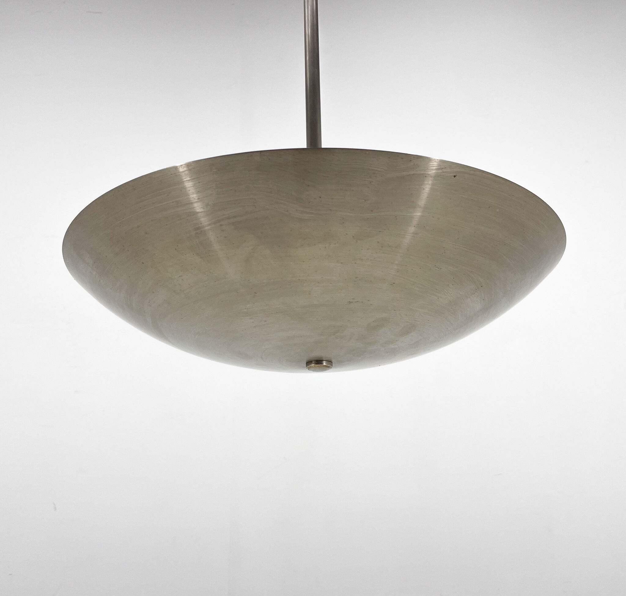 1930's Chrome Pendant Light by Designer Franta Anyz, Czechoslovakia