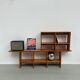 Pair of modernist pine wall shelves, circa 1970