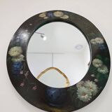 Miroir vintage peint main