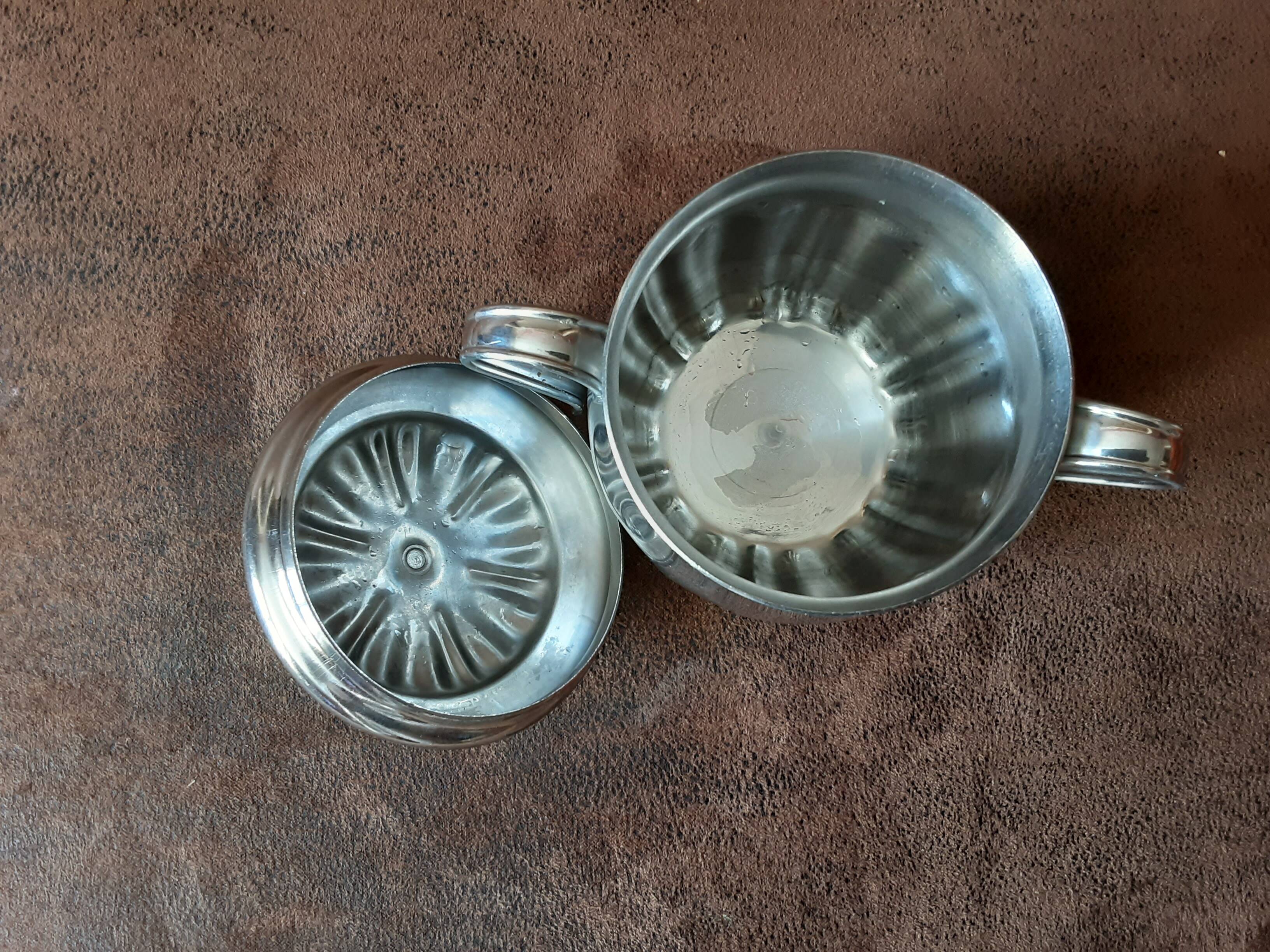 Sucrier  inox vintage