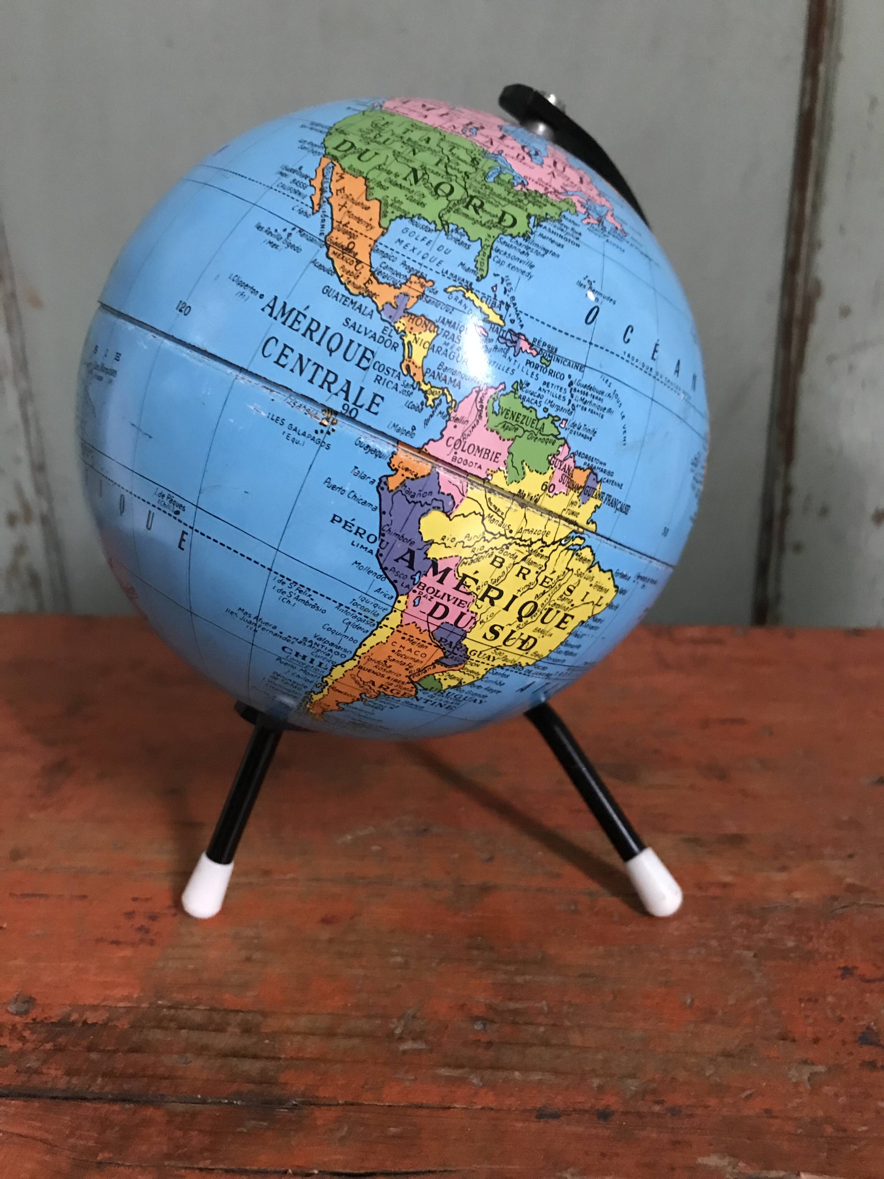 Small vintage globe 1960s
