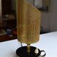 Paire de lampes métal perforé style Mategot années 50