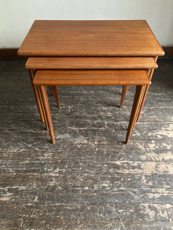 Tables gigogne de Kai Kristiansen édité par VM Denmark 1950