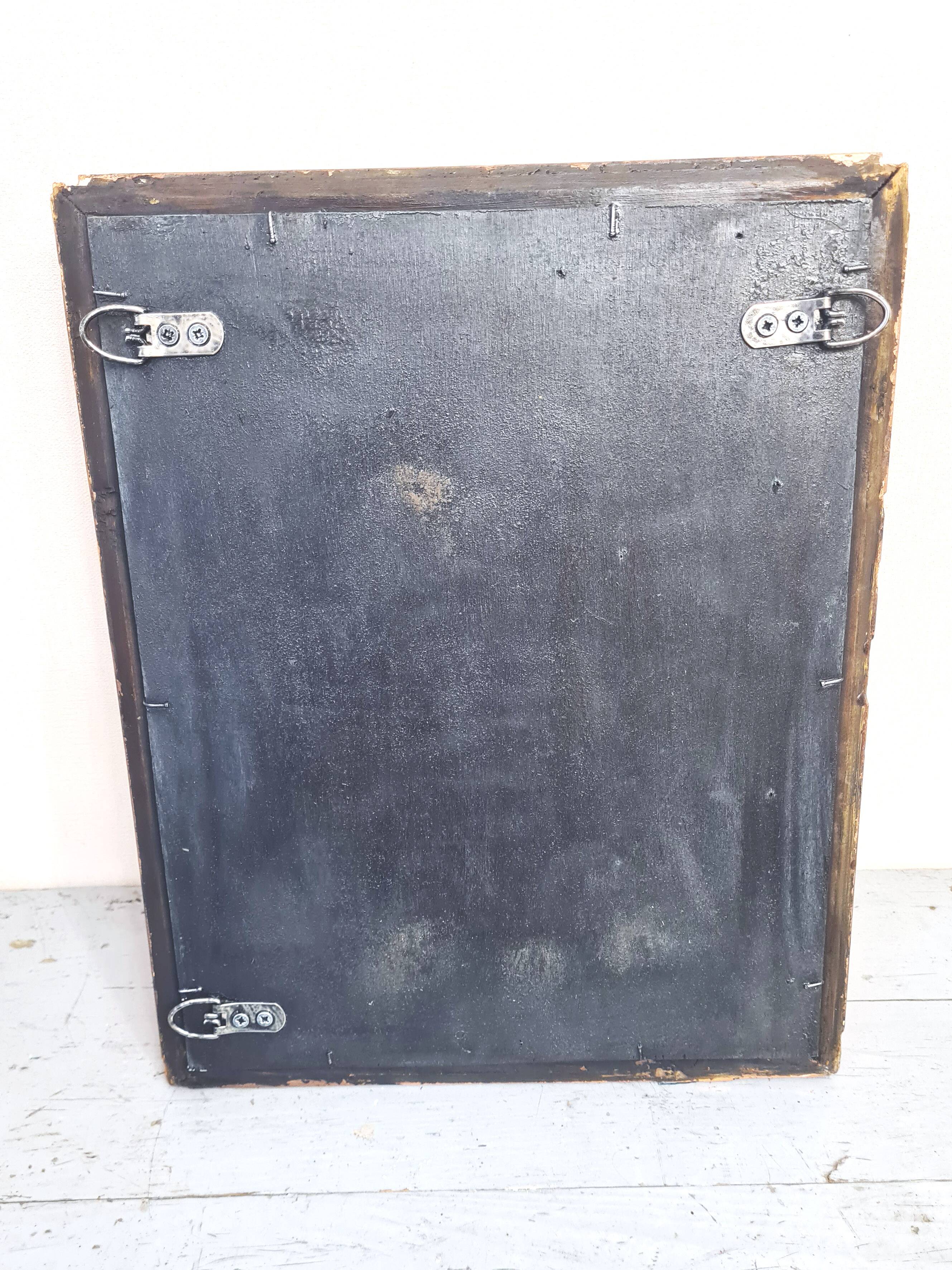 Napoleon III mirror, Wood and stucco, Gilded with copper leaf.