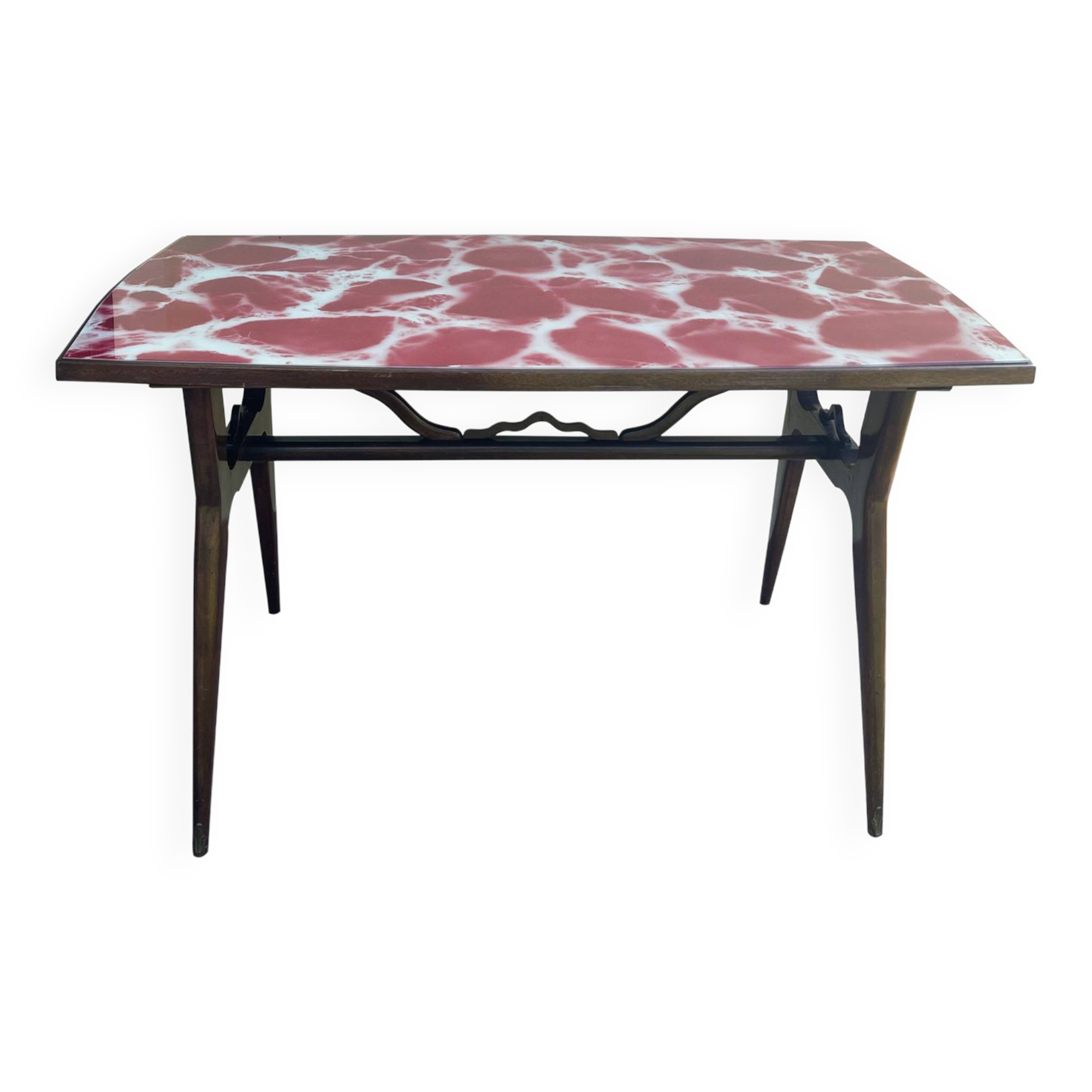 Table à manger italienne vintage du milieu du 20ème siècle
