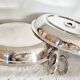 Oval silver-plated metal dishes, Dublin, serving dish, vegetable dish