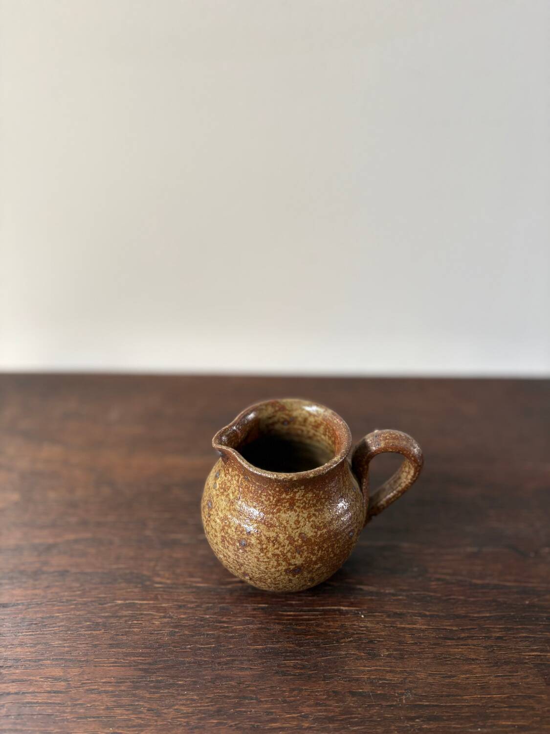 Vintage pyrite stoneware pitcher from the 70s