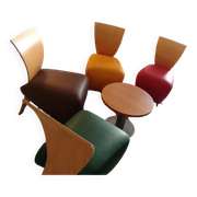 4 Bobo armchairs by Dietmar Scharping for Dauphin, 1990s/2000s
