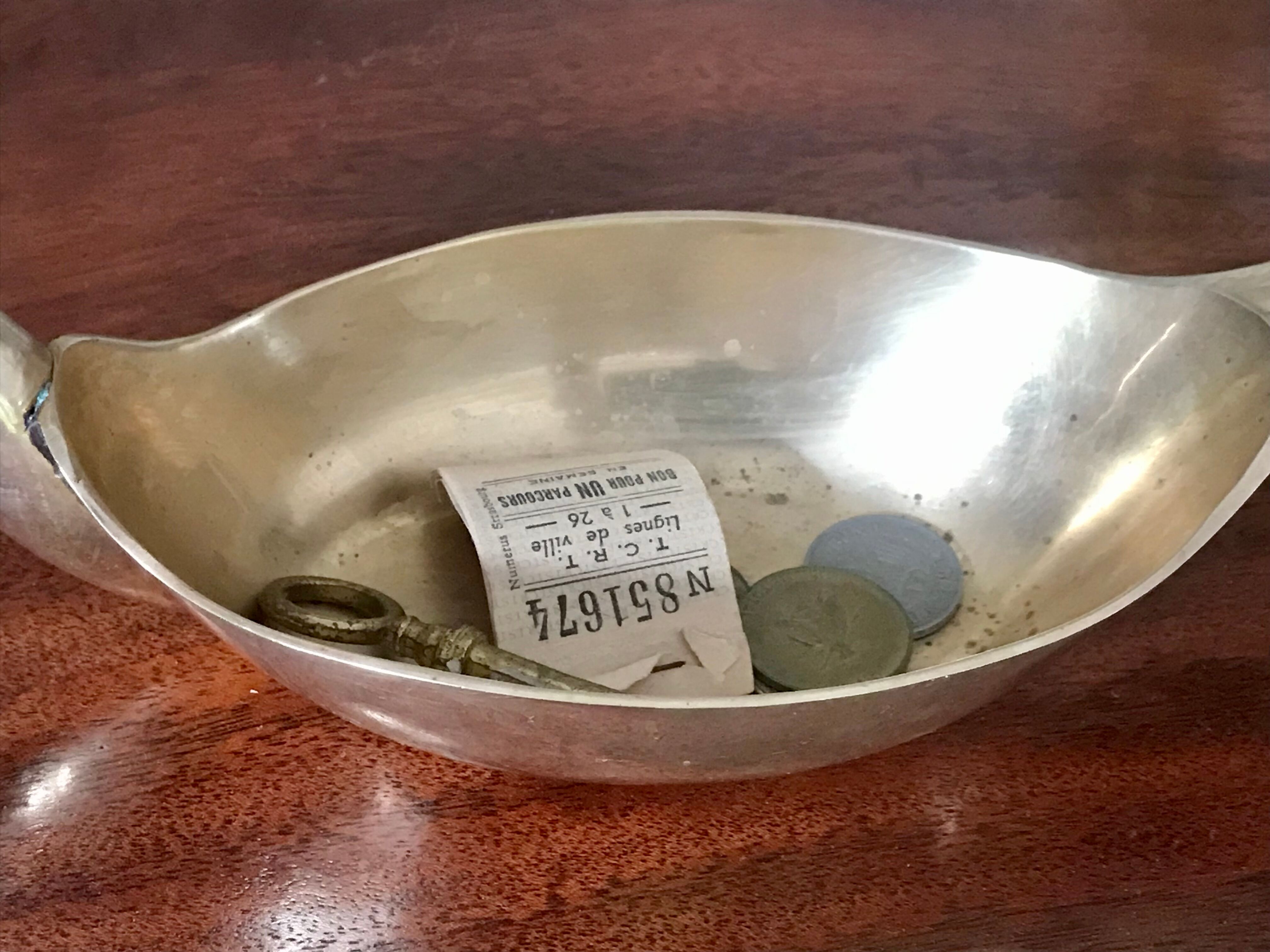Vintage brass pocket