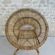Rattan basket armchair from the 60s