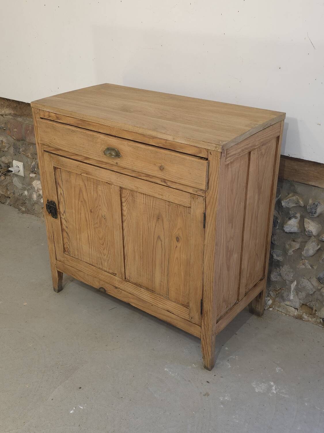 Jam cabinet, Parisian buffet in raw wood
