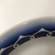 Vintage sublime white and blue hollow dish Badonviller earthenware