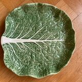 Cabbage leaf dessert plates