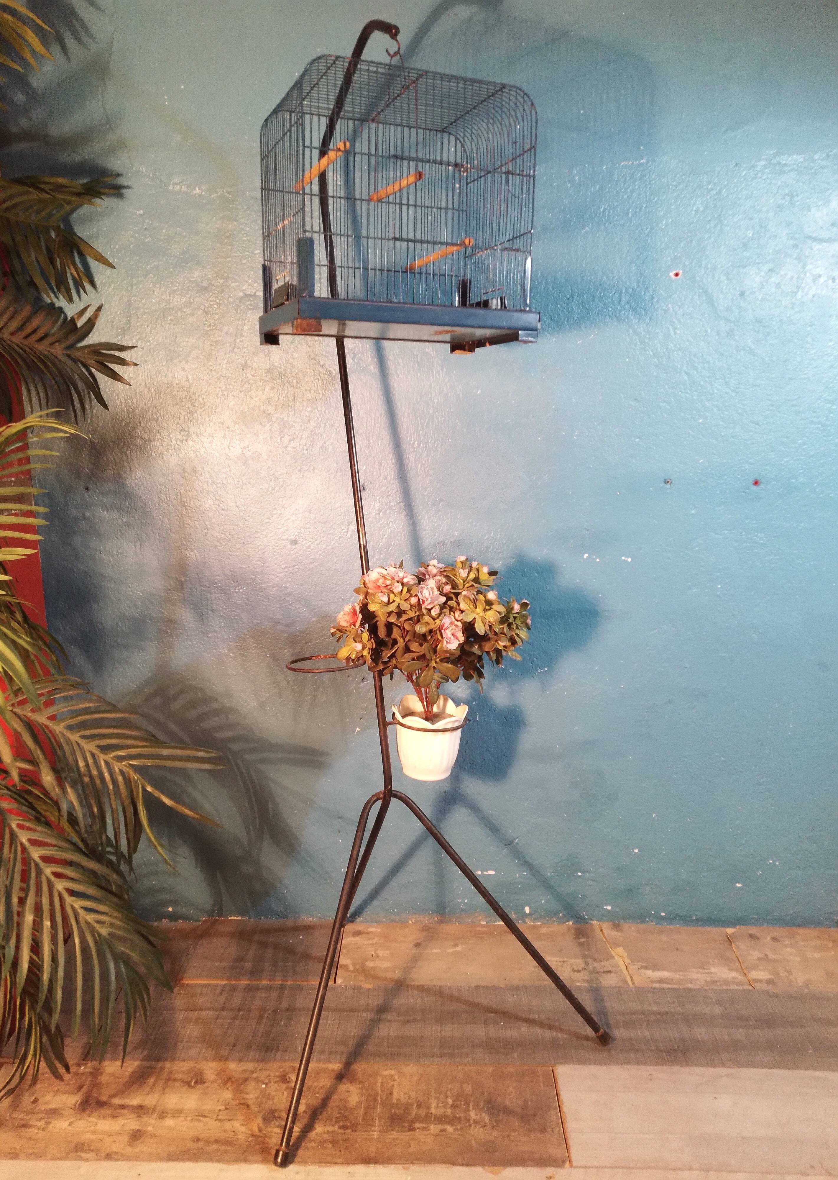Cage and plant stand 1960s