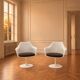 Knoll saarinen tulip swivel armchairs