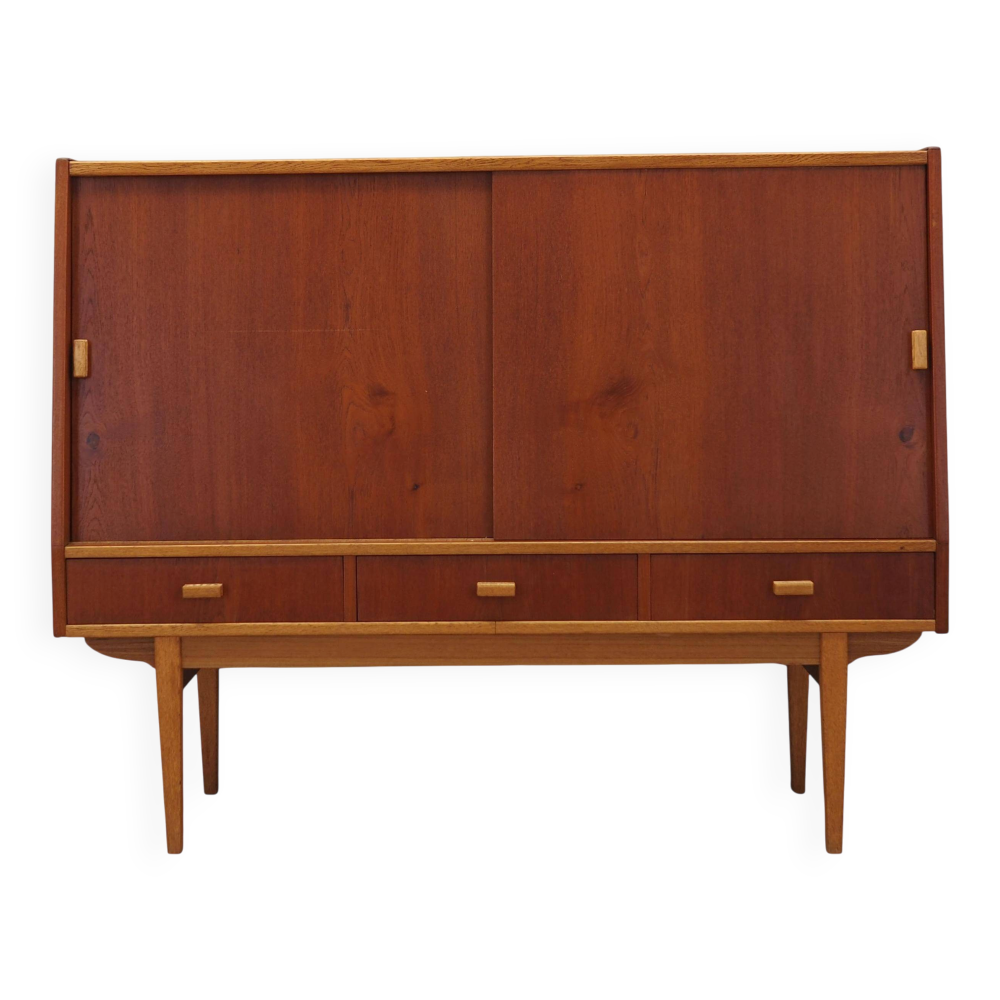 Teak highboard, Danish design, 1960s, production: Denmark