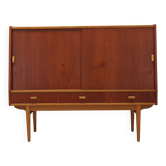 Teak highboard, Danish design, 1960s, production: Denmark