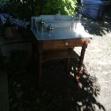 Marble and pine dressing table