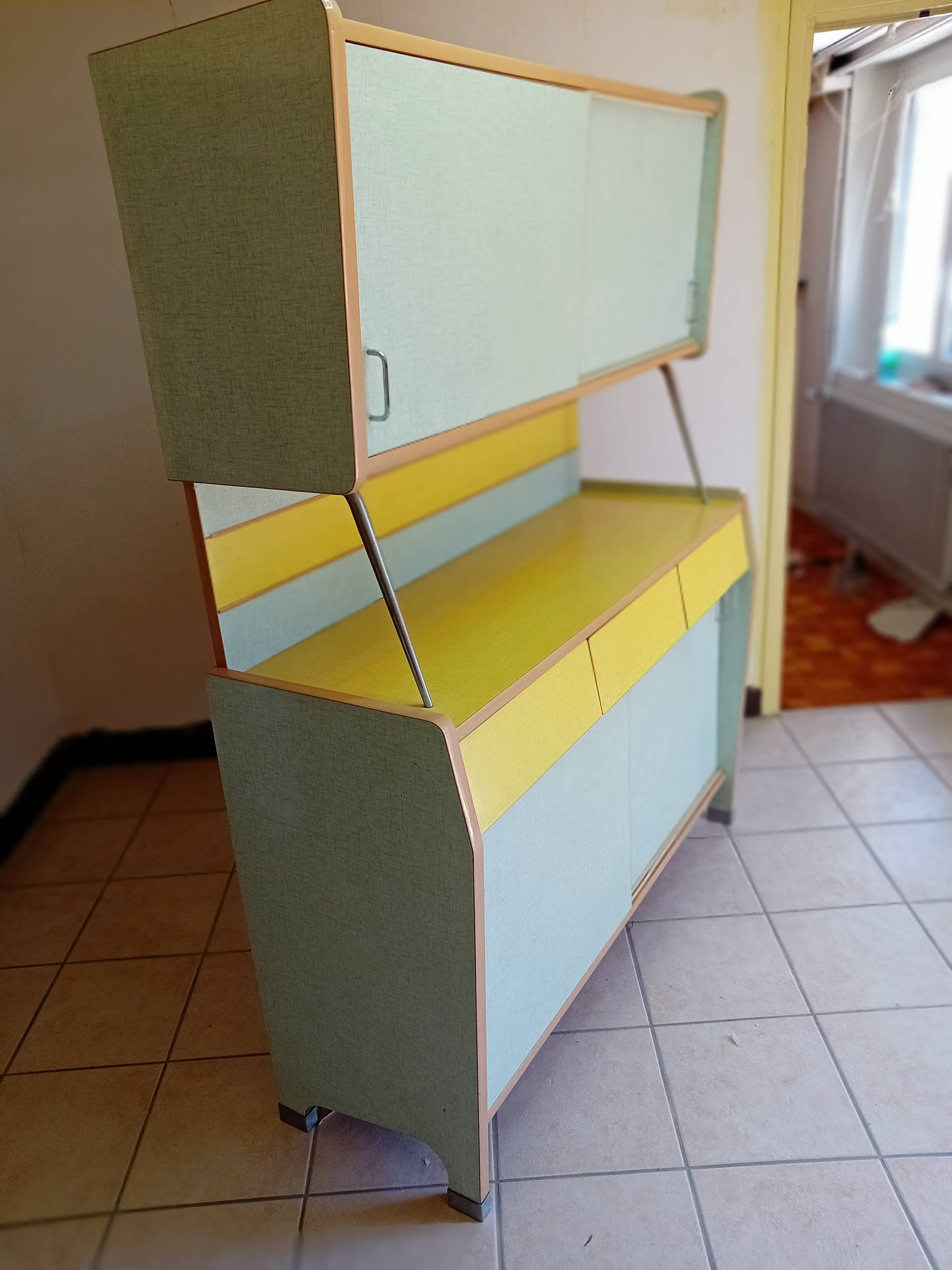 Buffet, two-tone sideboard, 1960s-70s