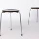 Pair of Arne Jacobsen Dot Stools 3170, 1950s Danish Design for Fritz Hansen
