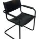 Vintage Breuer style leather chair B32/34 Italian Design in black