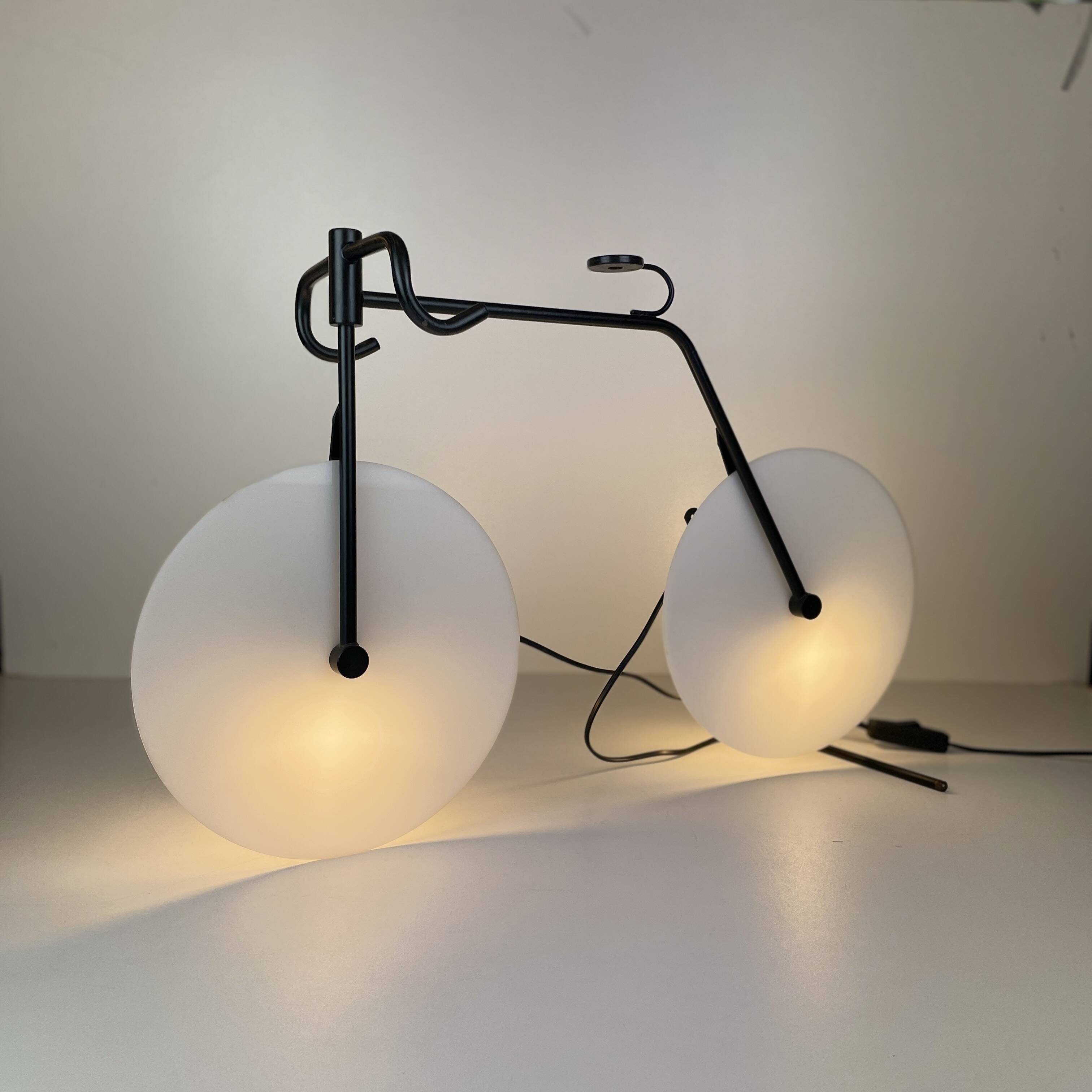 Bicycle Wall or Table Lamp by BAG Turgi from 1980'