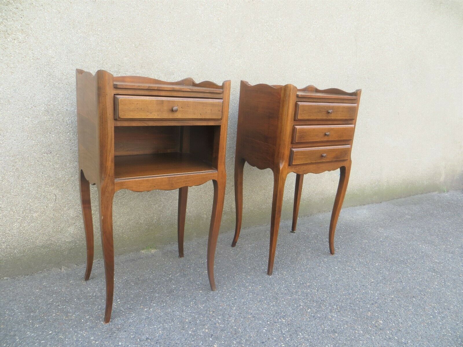 Pair of bedside table Louis XV style