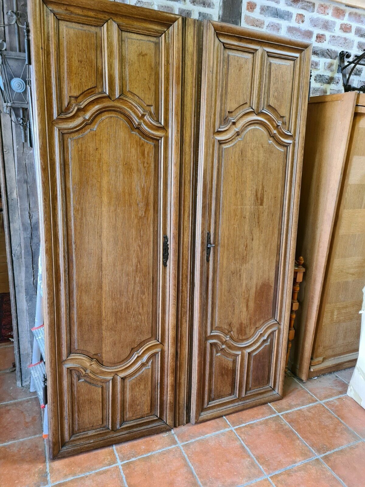 Pair of 19th century oak doors