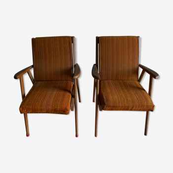 Pair of 70's armchairs