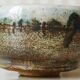 Brutalist glazed chamotte stoneware bowl