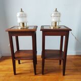 Pair of 1940/50 sofa end tables