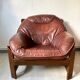 80's leather armchair