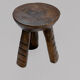 Tabouret Senoufo en bois (Burkina Faso)