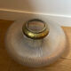 Holophane glass and brass photophore