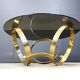 Vintage brass coffee table attributed to Knut Hesterberg, 1970s