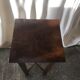 Old selette vintage wood side table
