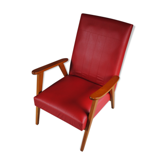 Armchair in 60 years red skai