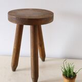 Farm tripod stool, rustic, vintage