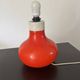 Orange opaline lamp base Space Age