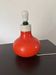 Orange opaline lamp base Space Age