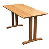 Vintage shaker dining table in oak minimalist design 70's