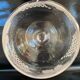 Large engraved grape crystal bowl St Hilaire