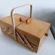 Sewing box worker wood vintage Scandinavian design