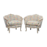Paire de fauteuils marquises de style Louis XV