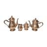 Tea and coffee service 4 pieces brass